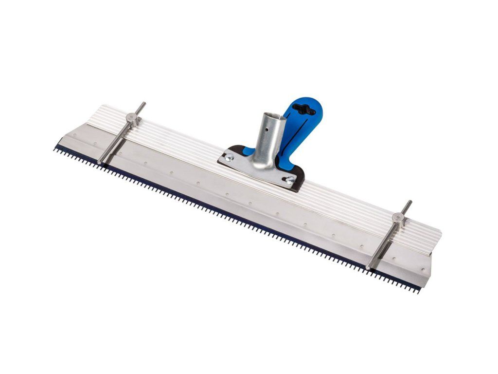 Alu-Stehrakel mit 2K-Griff inkl. Stielhalter und Zahnleiste R2